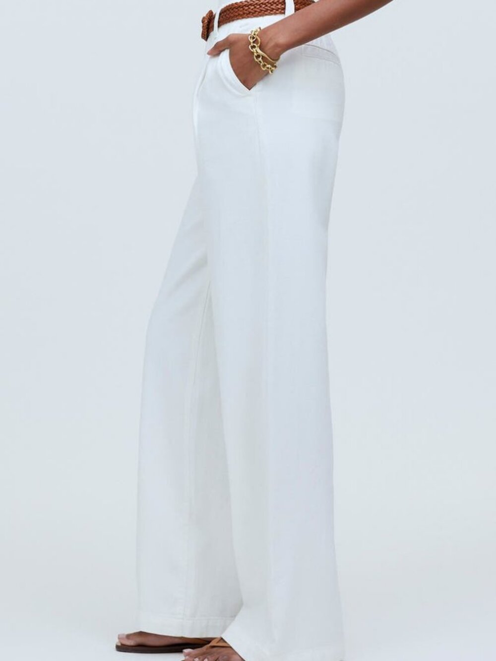 Madewell The Harlow Wide-Leg Jean White Size 25
